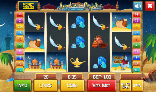 arabian nights slot machine